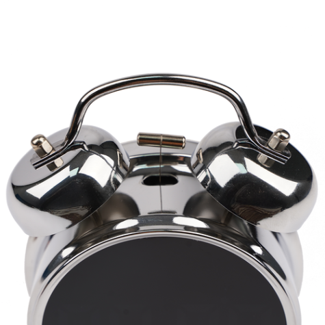 Digitální LED hodiny Retro budík stříbrný Izoxis 26337 ~ 2