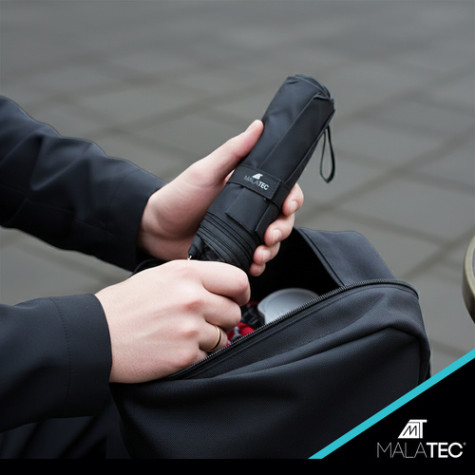 Skládací deštník vystřelovací 110 cm černý Malatec 3406 ~ 6