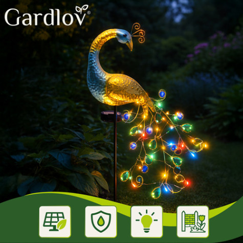 Solární lampa Páv 40 cm Gardlov 25281 ~ 2