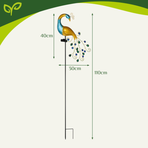 Solární lampa Páv 40 cm Gardlov 25281 ~ 9