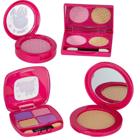 Dětský kosmetický kufr na líčení a nehty 22 ks růžový ~ 4