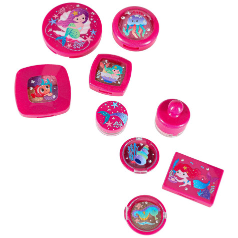 Dětský kosmetický kufr na líčení a nehty 22 ks růžový ~ 9