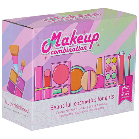 Dětský kosmetický kufr na líčení a nehty 22 ks růžový ~ 11