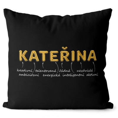 Polštář 40 x 40 cm - GOLD - Kateřina