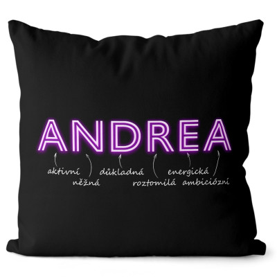 Polštář 40 x 40 cm - NEON - Andrea