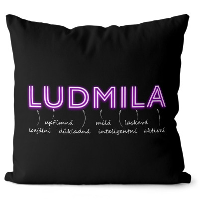 Polštář 40 x 40 cm - NEON - Ludmila