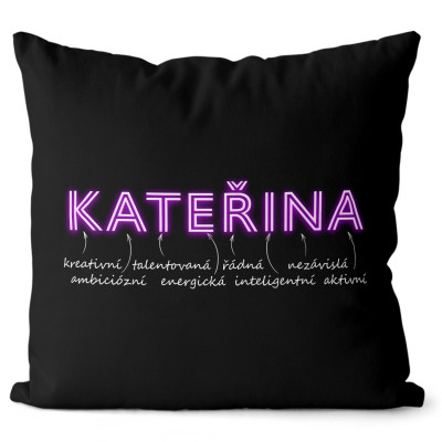 Polštář 40 x 40 cm - NEON - Kateřina