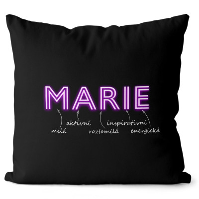 Polštář 40 x 40 cm - NEON - Marie