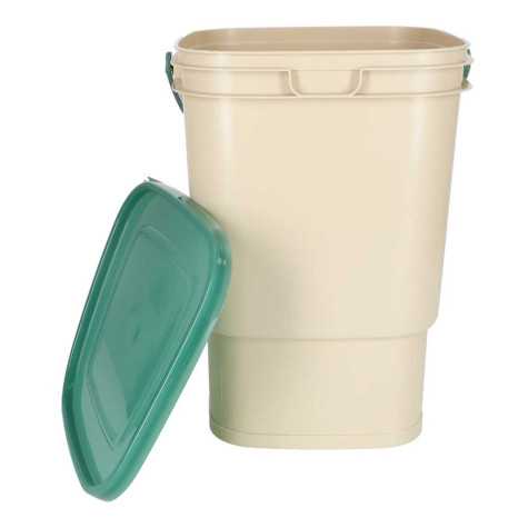 Domácí kompostér na bioodpad 15 l béžový LUARO ~ 3