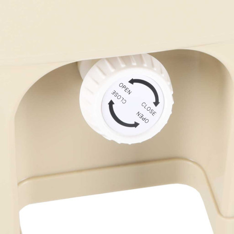 Domácí kompostér na bioodpad 15 l béžový LUARO ~ 9