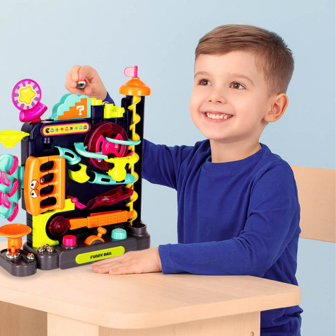 Kuličková překážková dráha barevná 6 kuliček ~ 2