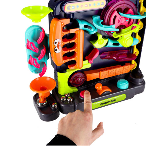 Kuličková překážková dráha barevná 6 kuliček ~ 3