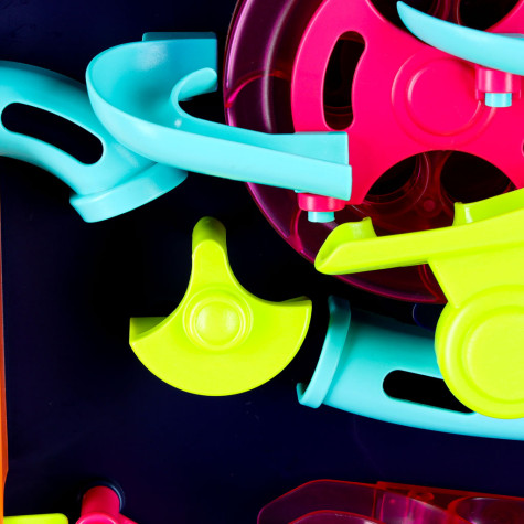 Kuličková překážková dráha barevná 6 kuliček ~ 4