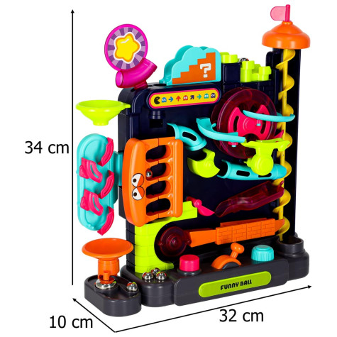 Kuličková překážková dráha barevná 6 kuliček ~ 12