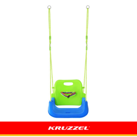 Dětská plastová houpačka 3v1 zelenomodrá Kruzzel 27358 ~ 3