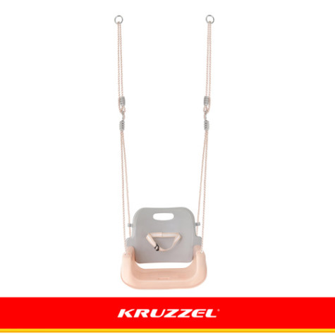Dětská plastová houpačka 3v1 šedobéžová Kruzzel 27357 ~ 3