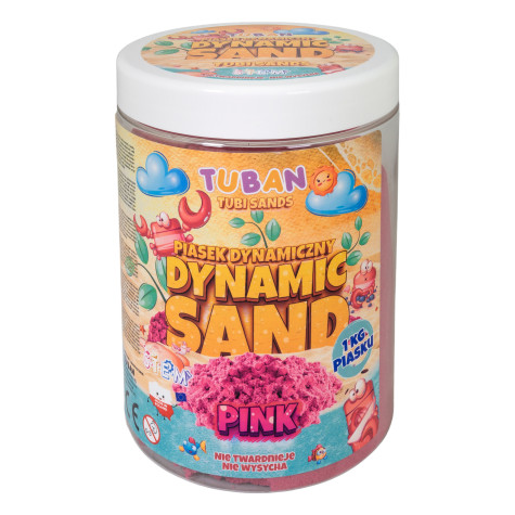 TUBAN Dynamický kinetický písek 1 kg - růžový ~ 1