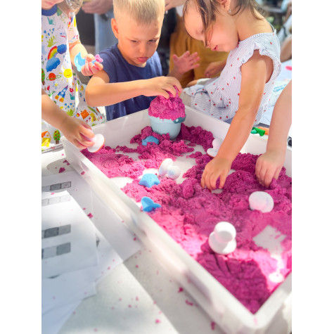 TUBAN Dynamický kinetický písek 1 kg - růžový ~ 2