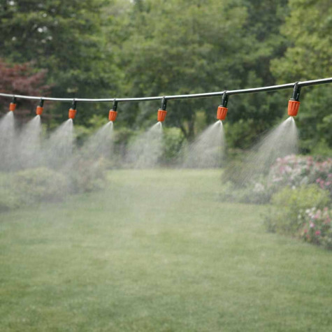 Zahradní zavlažovací systém s vodní clonou a mlhou 25m LUARO ~ 4