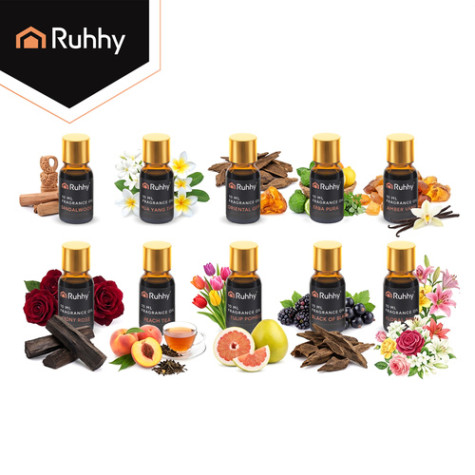 Vonný olej 10 ml sada 10 ks mix Ruhhy 27222 ~ 4