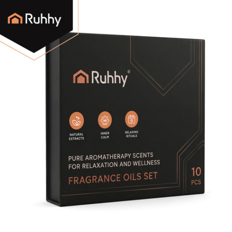 Vonný olej 10 ml sada 10 ks mix Ruhhy 27222 ~ 8