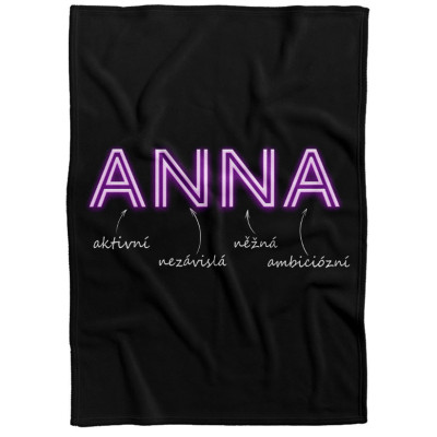 Deka 200 x 140 cm - NEON - Anna