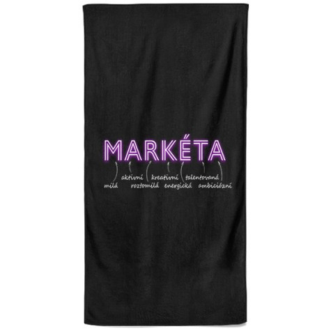 Osuška 140 x 70 cm - NEON - Markéta ~ 1