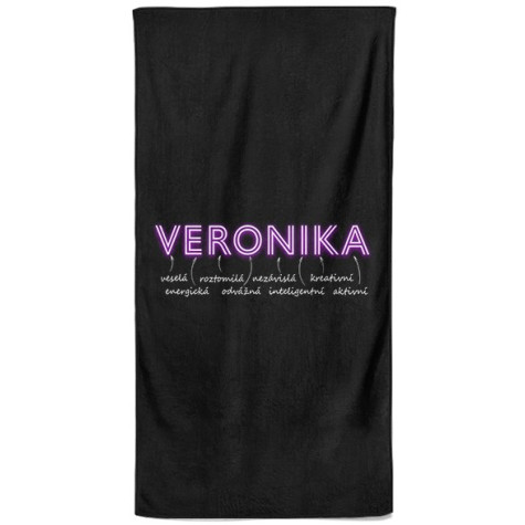 Osuška 140 x 70 cm - NEON - Veronika ~ 1