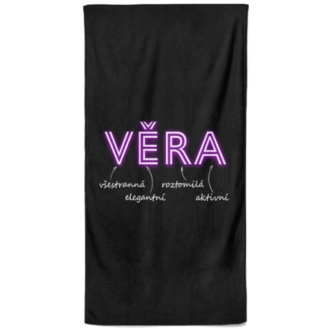 Osuška 140 x 70 cm - NEON - Věra ~ 1