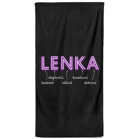 Osuška 140 x 70 cm - NEON - Lenka ~ 1