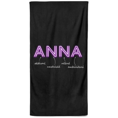 Osuška 140 x 70 cm - NEON - Anna ~ 1