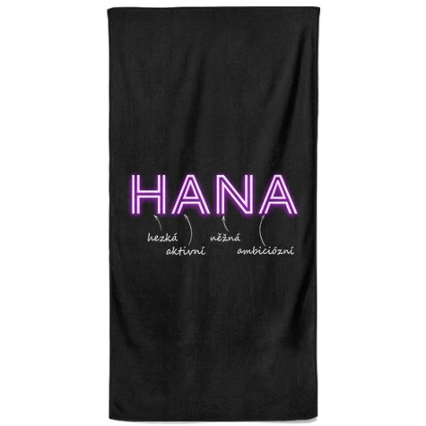 Osuška 140 x 70 cm - NEON - Hana ~ 1
