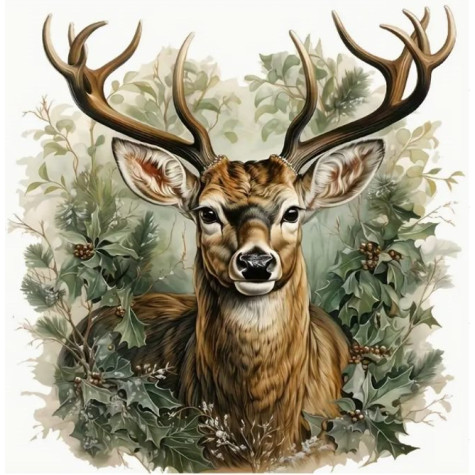 Norimpex Diamantový obrázek malování 30x40cm - Jelen král lesa ~ 2