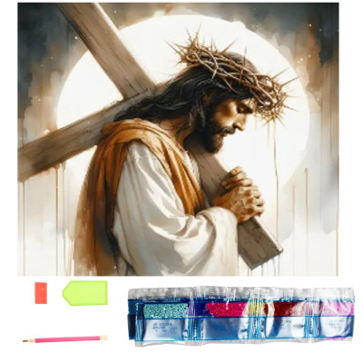 Norimpex Diamantový obrázek malování 30x40cm - Ježíšova křížová cesta