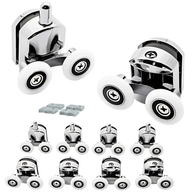 Pojezdová kolečka do sprchového koutu stříbrná 8 ks Ruhhy 22900