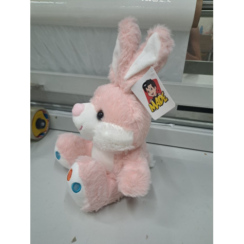 Králík plyšový 25 cm růžový ~ 3
