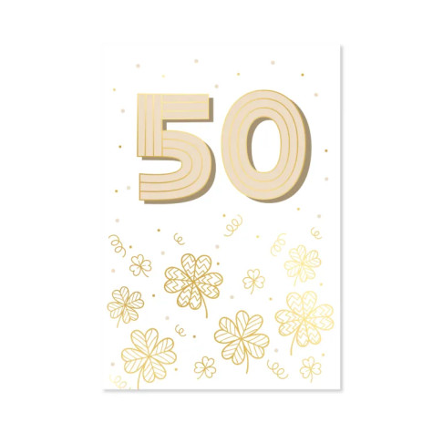 Albi Přání k narozeninám - Zlatá ražba 50 let ~ 1