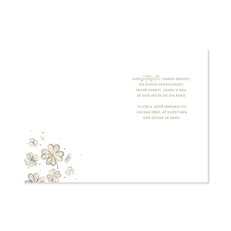 Albi Přání k narozeninám - Zlatá ražba 50 let ~ 2