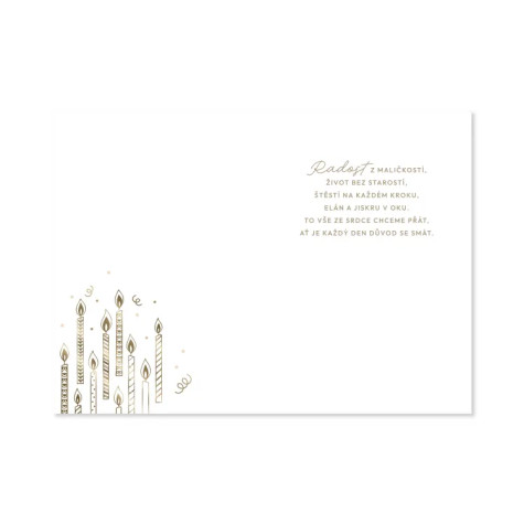 Albi Přání k narozeninám - Zlatá ražba 60 let ~ 2