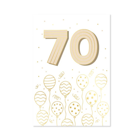 Albi Přání k narozeninám - Zlatá ražba 70 let ~ 1