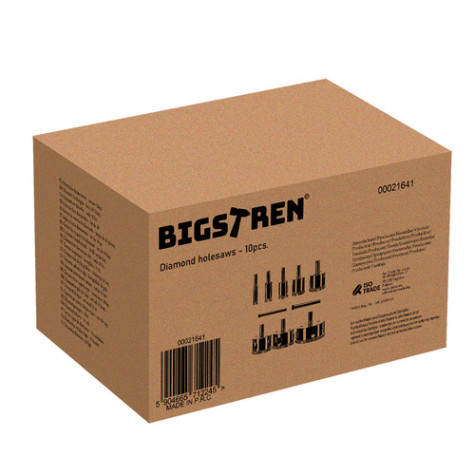 Vykružovací vrtáky diamantové 10 ks Bigstren 21641 ~ 9
