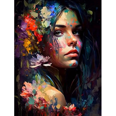 Norimpex Diamantový obrázek malování 30x40cm - Žena malířka