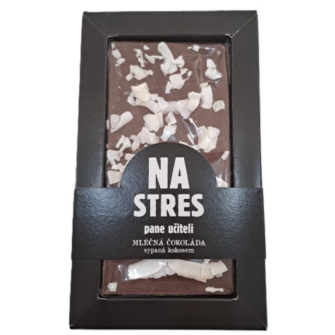 Čokoláda sypaná kokosem 80 g - Na stres pane učiteli ~ 2