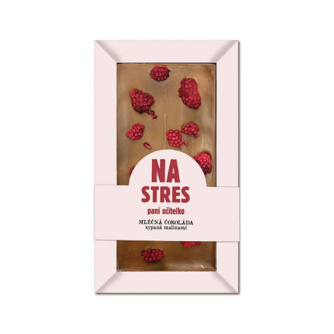 Čokoláda sypaná malinami 80 g - Na stres paní učitelko ~ 1
