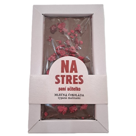 Čokoláda sypaná malinami 80 g - Na stres paní učitelko ~ 2
