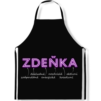 Zástěra kuchyňská NEON - Zdeňka