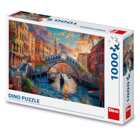 Dino Puzzle Malované Benátky 1000 dílků ~ 1