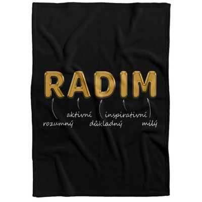 Deka 200 x 140 cm - GOLD - Radim