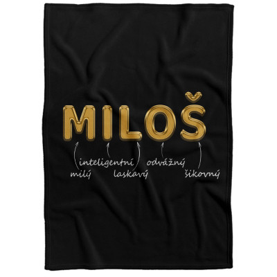 Deka 200 x 140 cm - GOLD - Miloš