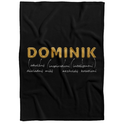 Deka 200 x 140 cm - GOLD - Dominik